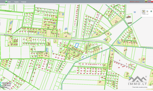 Grundstück für den Bau eines Hauses in Šlapšilė