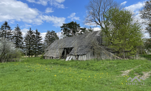 Une vieille ferme près de Kryžkalnis