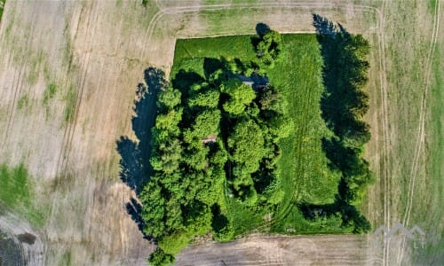 Une vieille ferme près de Kryžkalnis