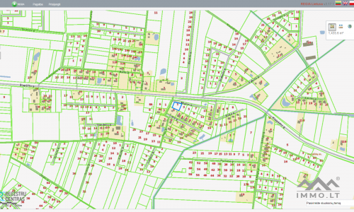 Grundstück für den Bau eines Hauses in Šlapšilė