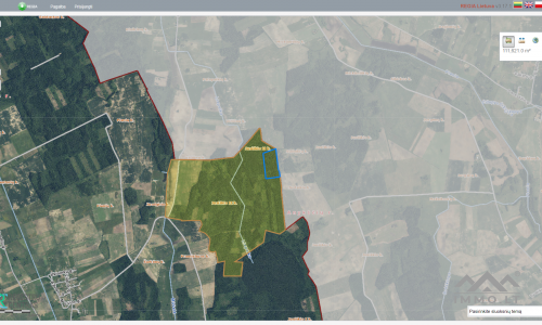 Waldgrundstück im Bezirk Ukmergė