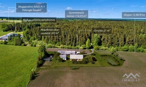 Fermette avec 13 hectares de terrain