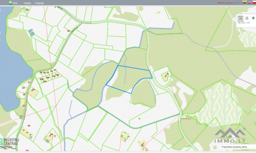 Terrain avec forêt