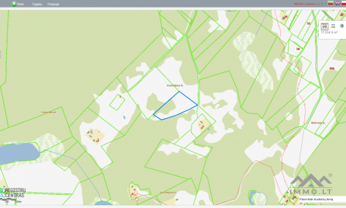 Terrain avec forêt