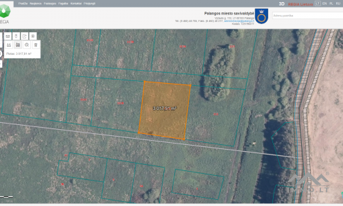 Komercinės paskirties sklypas Palangoje