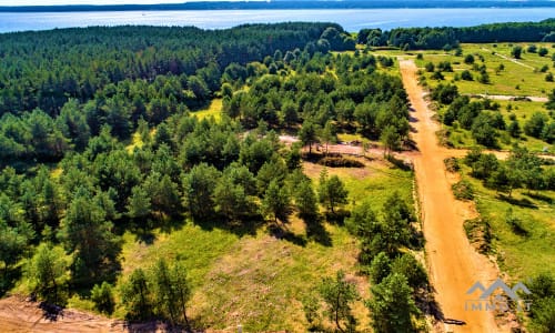 Un terrain près de la lagune de Courlande