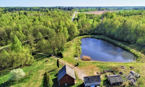 Une ferme exclusive entourée de forêts