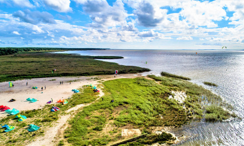 Terrain à bâtir au bord de la lagune de Courlande