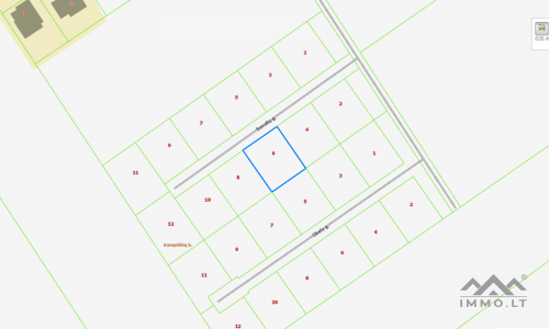 Excellent terrain constructible dans le quartier de Kaunas