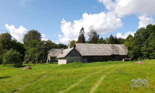 Ancienne ferme dans le quartier de Plungė