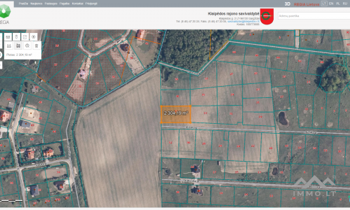 Terrain pour la construction d'une maison d'habitation