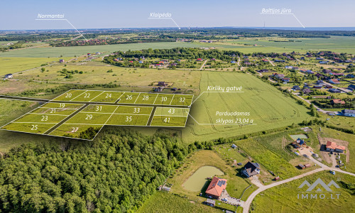 Terrain pour la construction d'une maison d'habitation