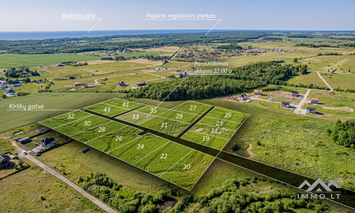 Terrain constructible près de Karklė