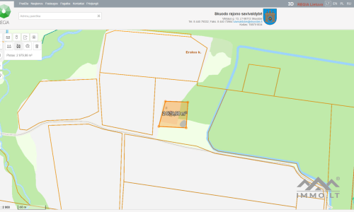Une vieille ferme dans le quartier de Skuodas